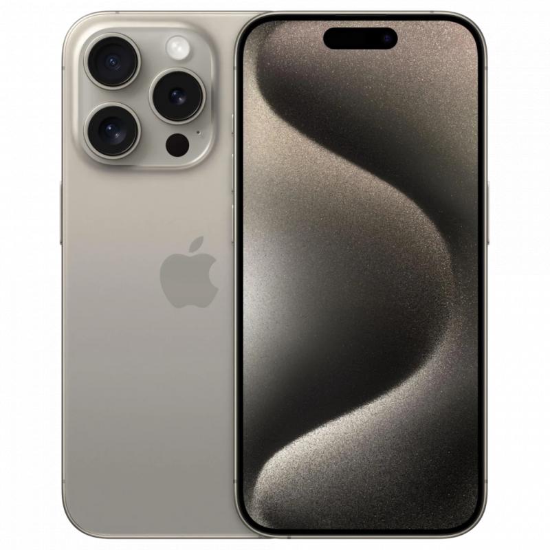 Refurbished iPhone 15 Pro Max 256 GB Titanium Zilver Licht gebruikt