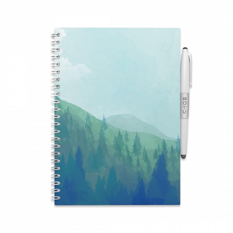 MOYU Uitwisbaar Notitieboek - A5 Steenpapier - Hardcover - Misty Mountain