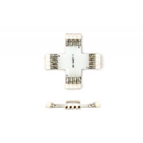 X-Connector Female 4 Pin voor 10mm RGB Led Strips
