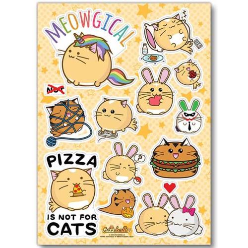 Fuzzballs Stickervel Meowgical