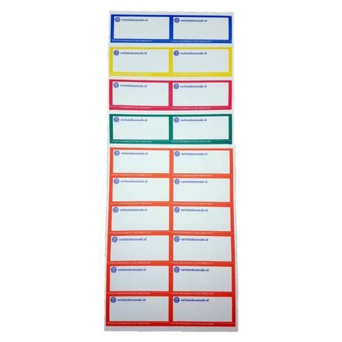 Stickervel etiketten