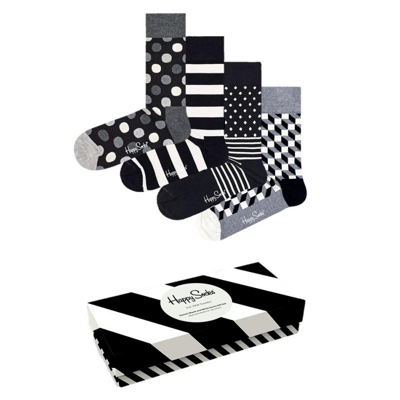 Happy Socks Black White Gift box