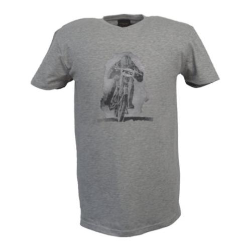 LIGHT GREY T SHIRT MOTOR CYCLIST Medium