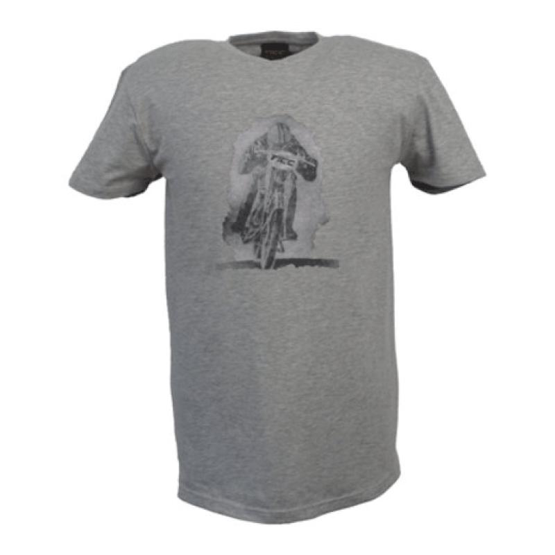 LIGHT GREY T SHIRT MOTOR CYCLIST Medium