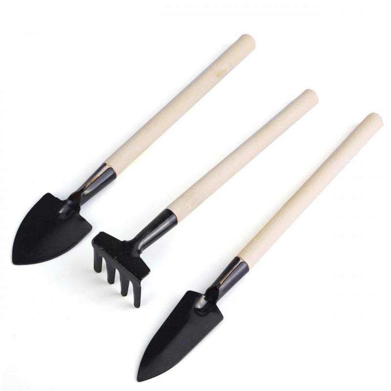QUVIO Mini tuingereedschap set van 3 - 21,5 x 4 cm