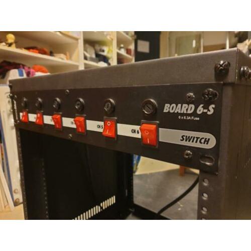 eurolite board 6-s met kast op wielen