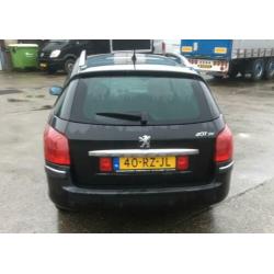 Peugeot 407 1.6HDI ZWART STATIONWAGEN - apk tot dec 2020