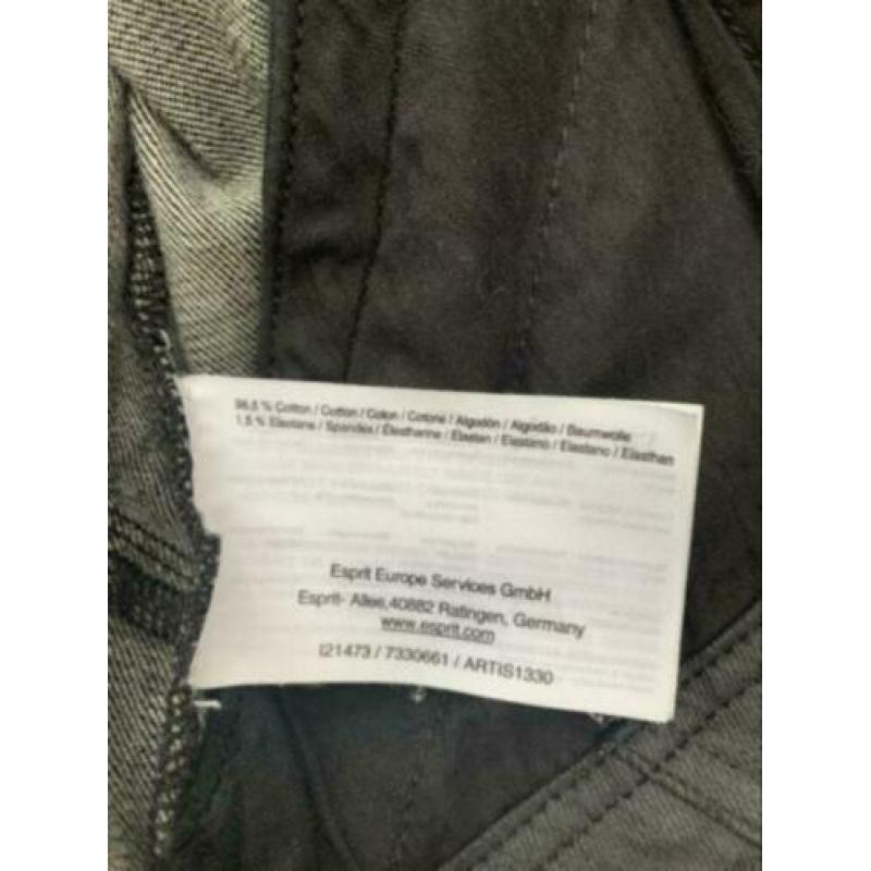 ESPRIT coated zwart biker jasje NIEUW maat S