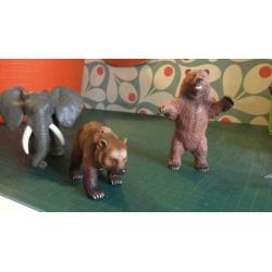 Schleich vintage beren en olifant