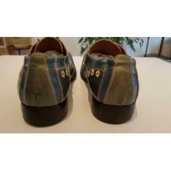 Jo Ghost blauw-grijze veterschoenen - maat 45