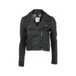 ESPRIT coated zwart biker jasje NIEUW maat S