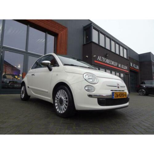 Fiat 500 1.2 Lounge aut/bruin leer/pano/topstaat