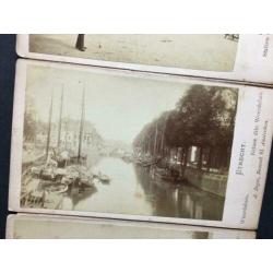 serie van 3 vroege foto's van Utrecht rond 1870/1872