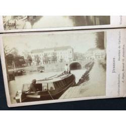 serie van 3 vroege foto's van Utrecht rond 1870/1872