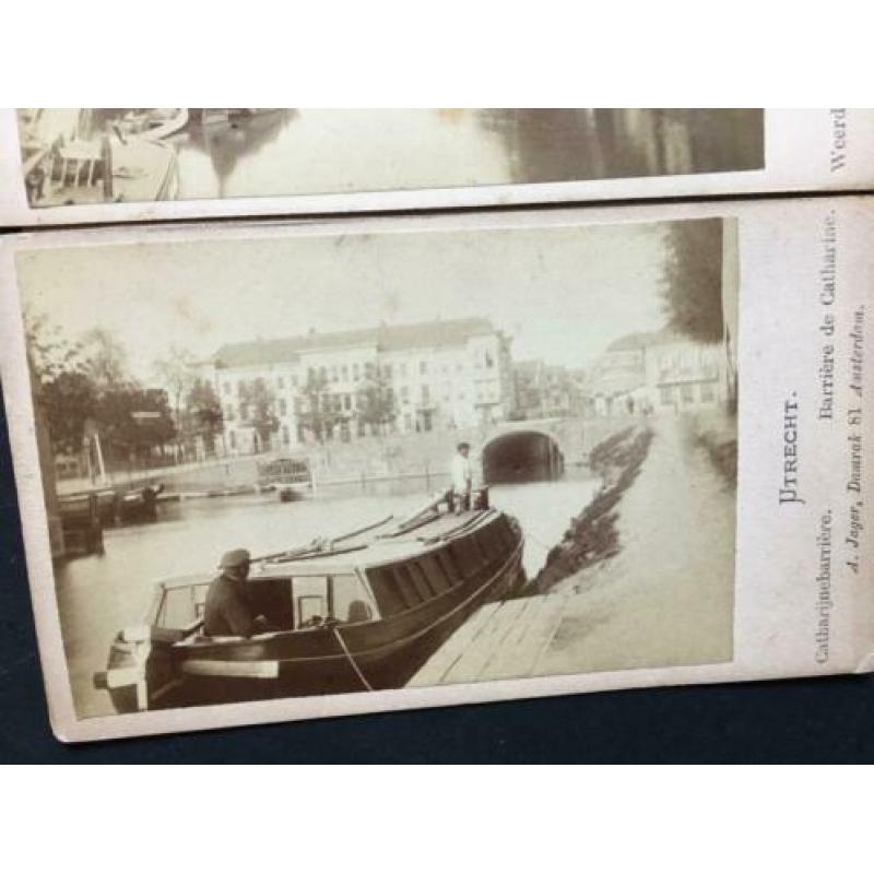 serie van 3 vroege foto's van Utrecht rond 1870/1872