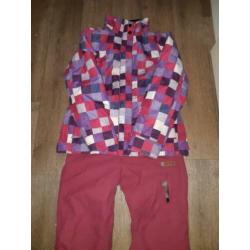 Skibroek Protest, waterproof behandeld, roze, maat 38/40
