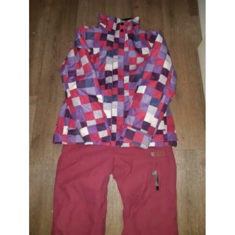 Skibroek Protest, waterproof behandeld, roze, maat 38/40