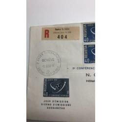 Genève 1958. Conference Atomique.Spoedbestelling aangetekend