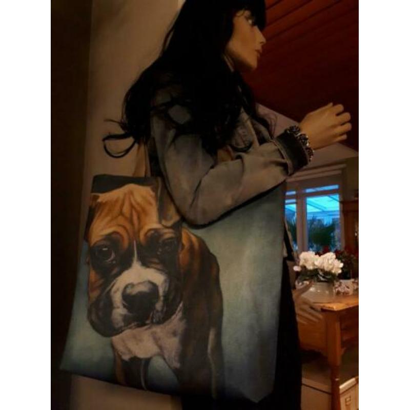 Tas/shopper kussenhoes Boxer rashond
