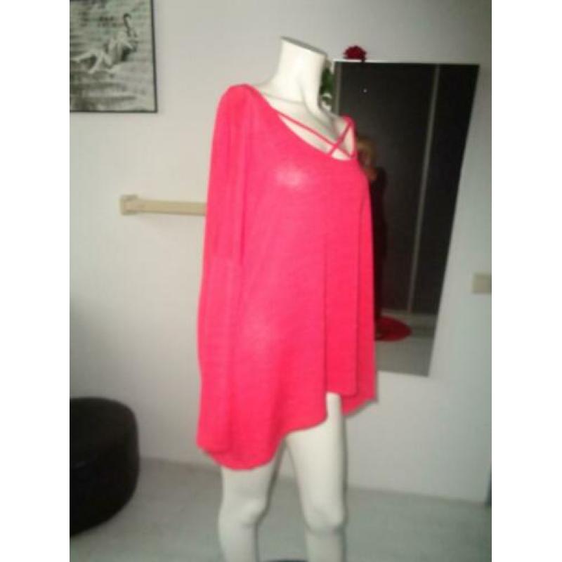 Mk100 PAPAYA ZGAN VLOTTE SPORTIEVE APARTE ROSE/RODE TRUI XL
