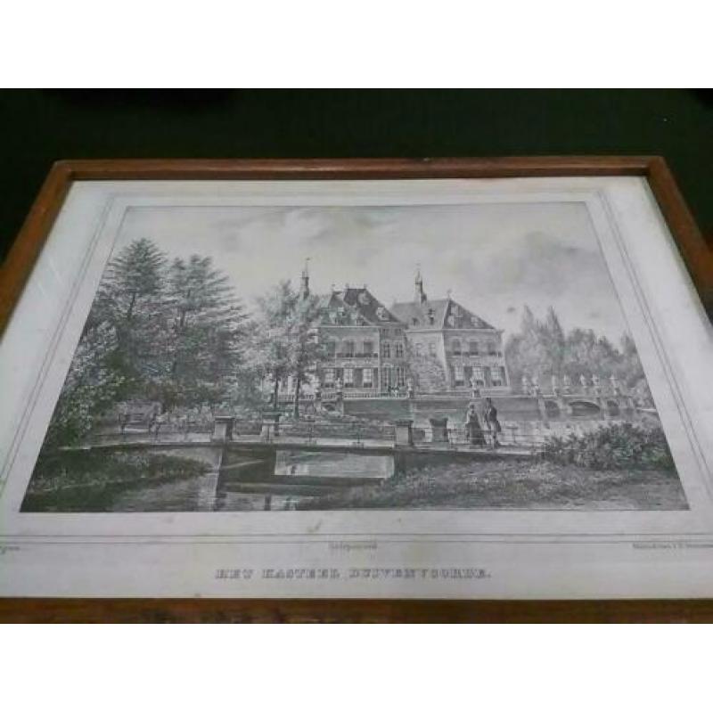 Steendruk i. D. Stenerwald kasteel duivenvoorde