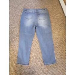 2bizzy enkellange jeans spijkerbroek maat 44 46 stretch