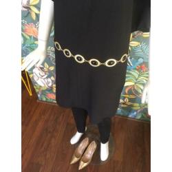 Tuniek ladress, zara jeans, Bvlgari armband, Fab clutch