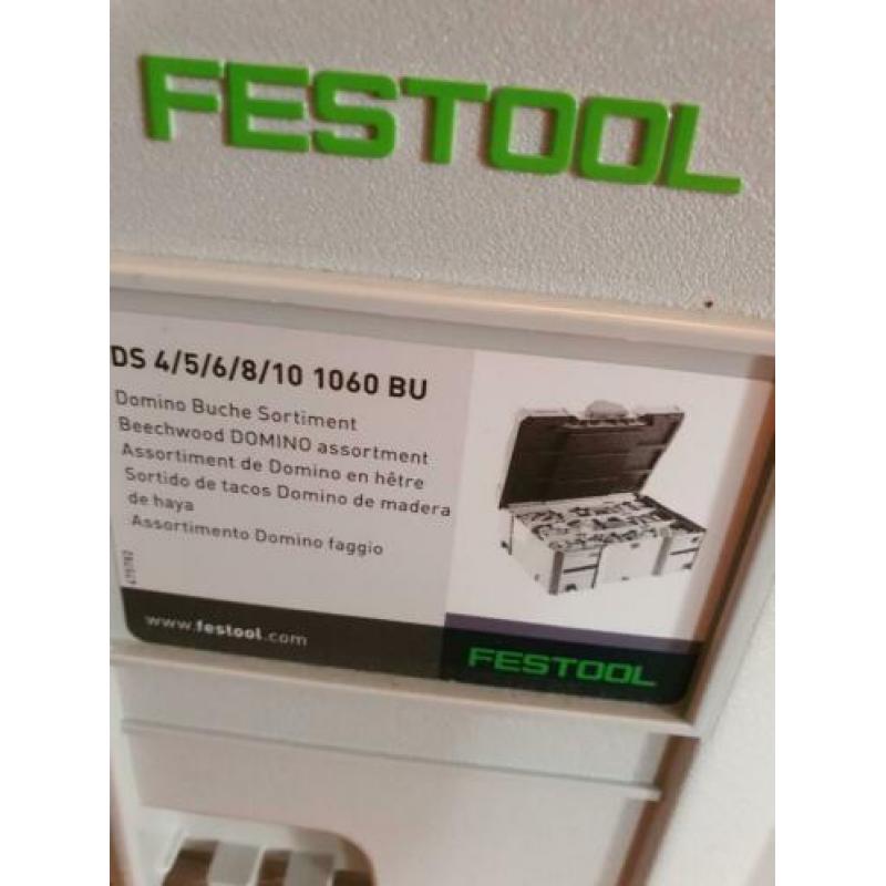 Festool DF 500Q set Domino frees met domino's