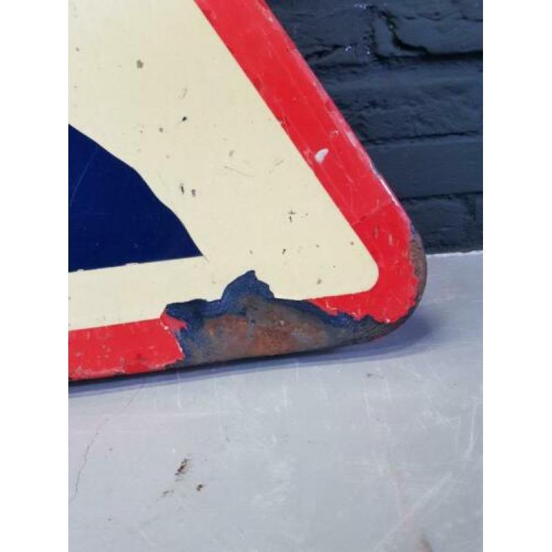 Vintage bord, verkeersbord, wegenbord (Frankrijk - 1971)