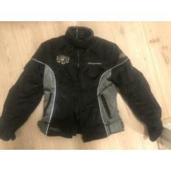 Dames motorjas bering textiel