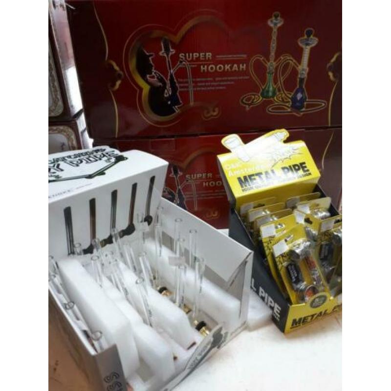 Partij waterpijpen shisha dry pipe 2 grote waterpijpen merk