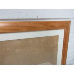 grote blank houten fotolijst met passe partout
