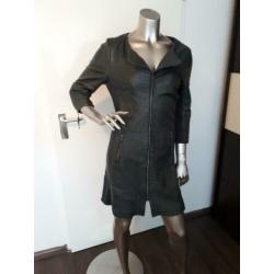 transmission leder jurk,maat M.