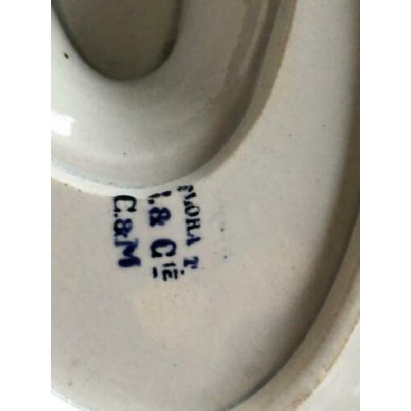 Antieke sauskom izgst Flora L&G cie
