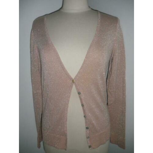 HEMA vest roze zilver glitter maat M - nieuw -