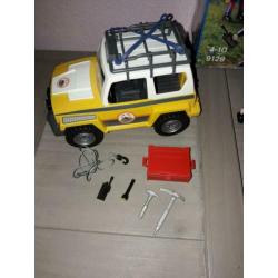 ~* PLAYMOBIL 9128 Reddingswerkers Terreinwagen Als NIEUW *~