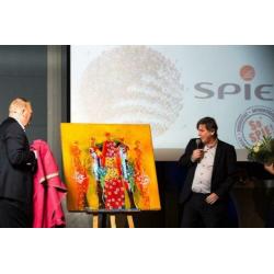 Groot schilderij Gino Sauerbier
