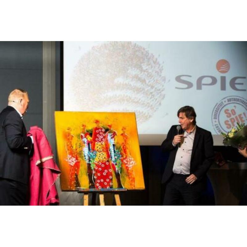 Groot schilderij Gino Sauerbier