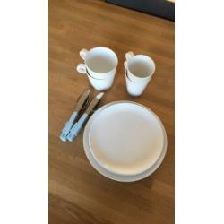 Rosti Mepal serie flow - set van 2 wit