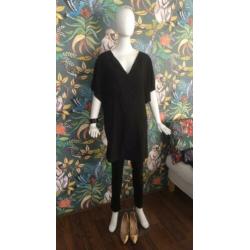 Tuniek ladress, zara jeans, Bvlgari armband, Fab clutch