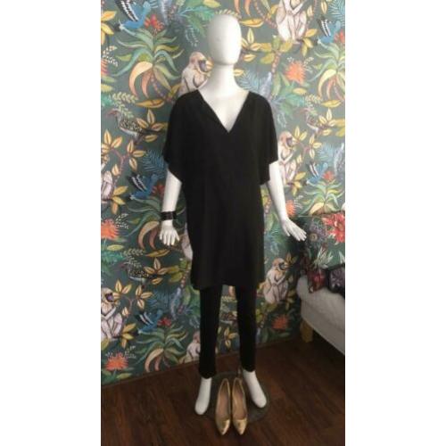Tuniek ladress, zara jeans, Bvlgari armband, Fab clutch