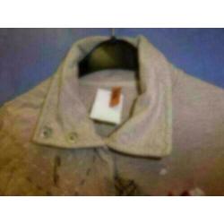 Object beige bruin vest veel details borduursels S nr 24124