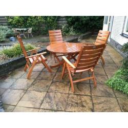 Vintage Houten Herlag Classic Tuinset