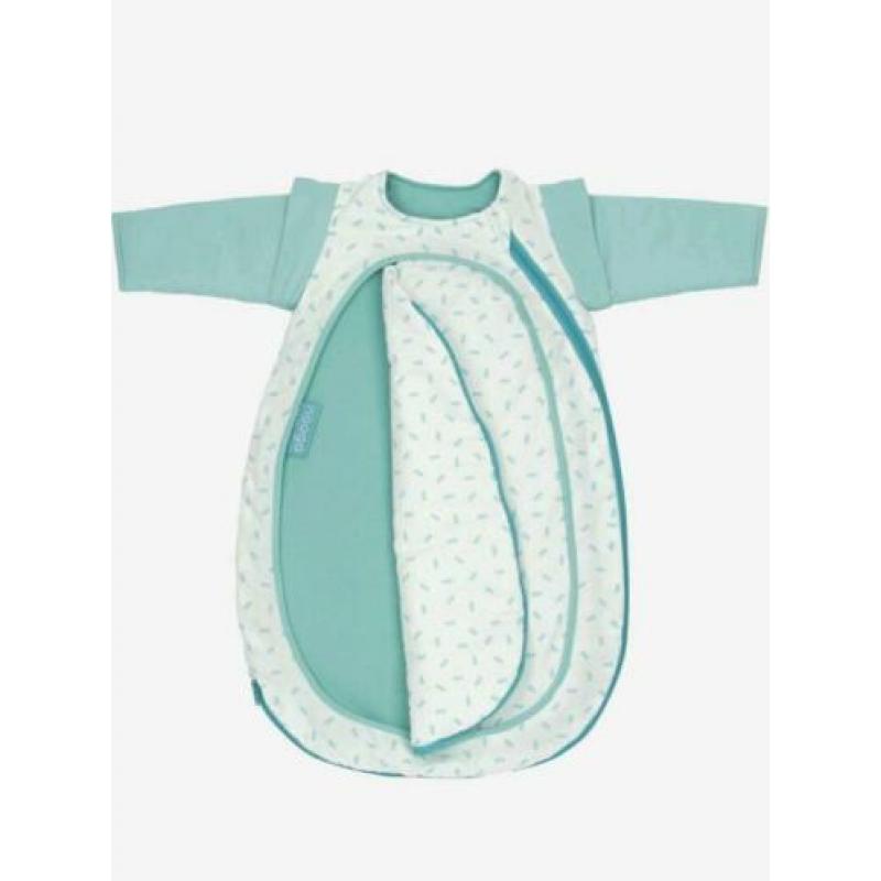 NOOGA 4-SEIZOENEN slaapzak Cocono Green Stripes (small = 60)