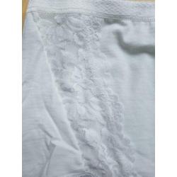 Mooie nieuwe witte katoenen dames slip Xl 2 stuks