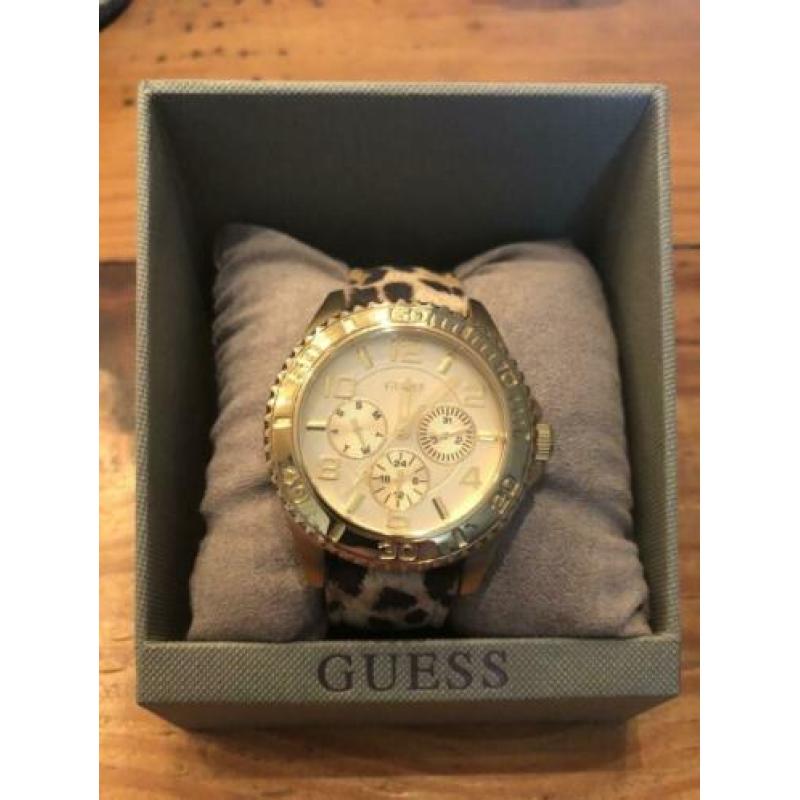 Nieuwe GUESS dames horloge met extra zwart lederen band