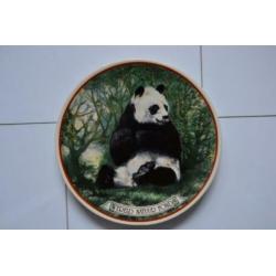 Oud wandbord wereld natuur fonds.