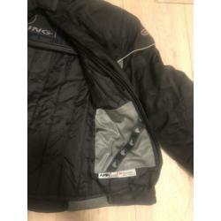 Dames motorjas bering textiel