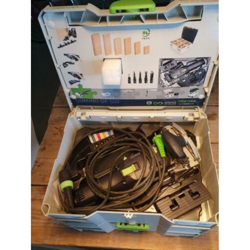 Festool DF 500Q set Domino frees met domino's