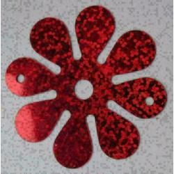 7 stuks gekleurde metallic bloemen voor o a. kaarten maken
